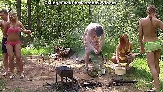Real wild college fucking by the lake scene 2