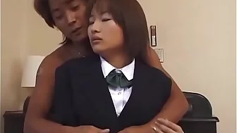 Japanese Teen Couple In Softcore Action
