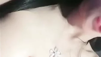 cute busty chinese girl riding big cock