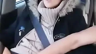 OMG !! her teen niece has fun driving her uncle crazy with her wet pussy. The seats are all wet